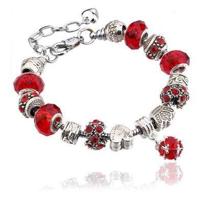 Handmade colorful crystal beads diy bracelet