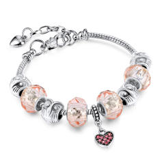 Amazon hot sale color crystal beads diy bracelet