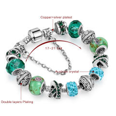 New design 4 color crystal beads diy bracelet