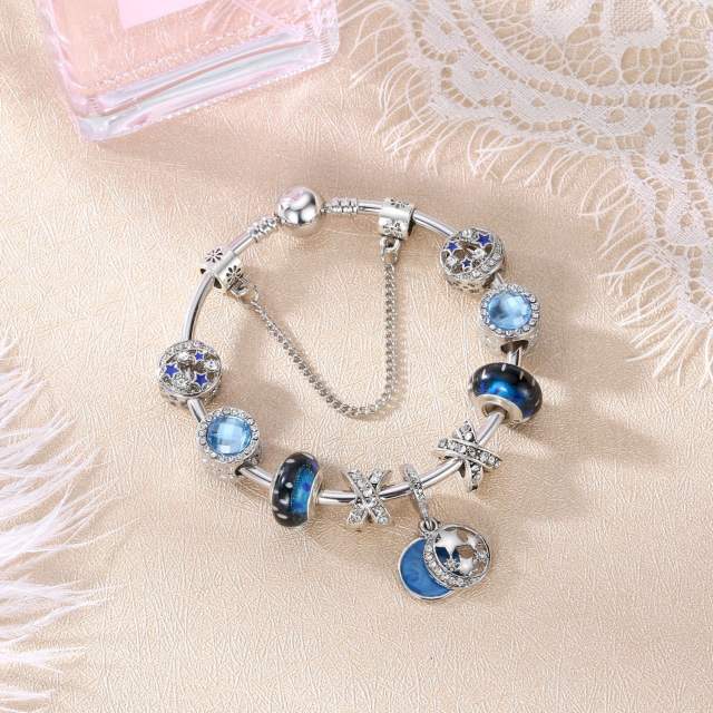 Magic blue color series diy bracelet