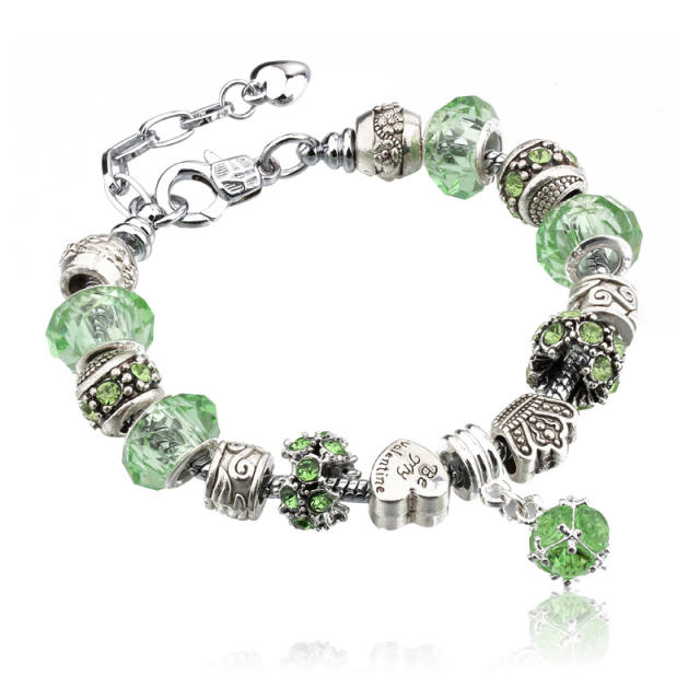 Handmade colorful crystal beads diy bracelet