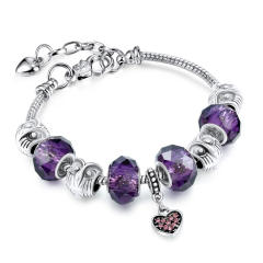 Amazon hot sale color crystal beads diy bracelet