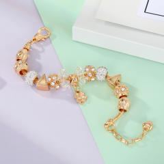 Classic light gold color diy bracelet