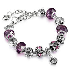 Color crystal beads diy bracelet