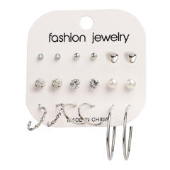 Creative concise arcylic butterfly earrings set