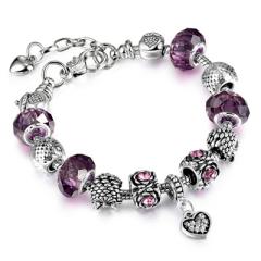 Color crystal beads diy bracelet