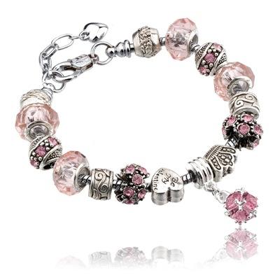 Handmade colorful crystal beads diy bracelet