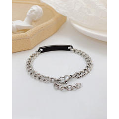 Occident fashion her king his queen stainless steel bracelet