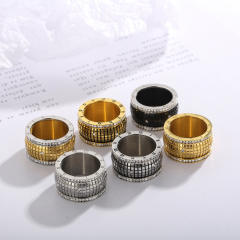 Hiphop vintage Roman numerals chunky rings