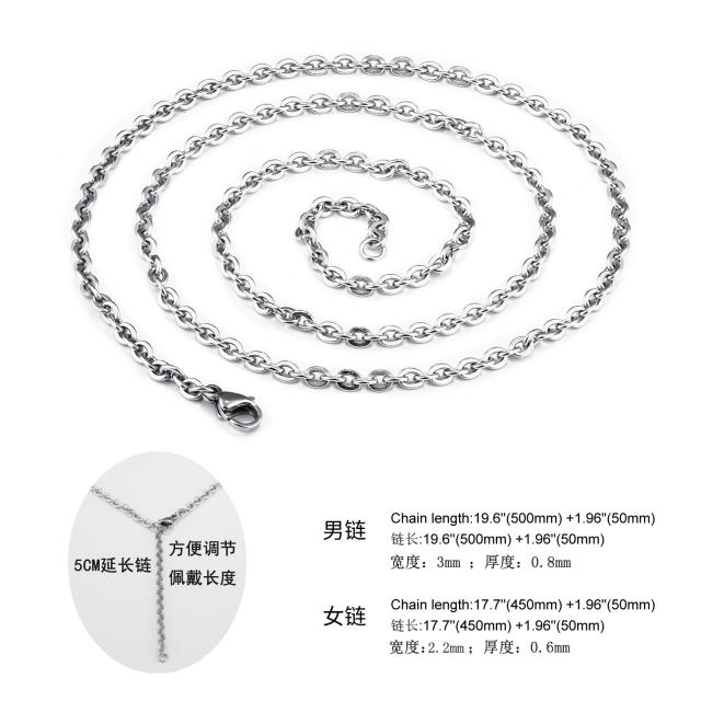 Korean fashion easy match stainless steel necklace