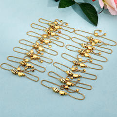 Korean fashion classic heart initial letter stainless steel bracelet