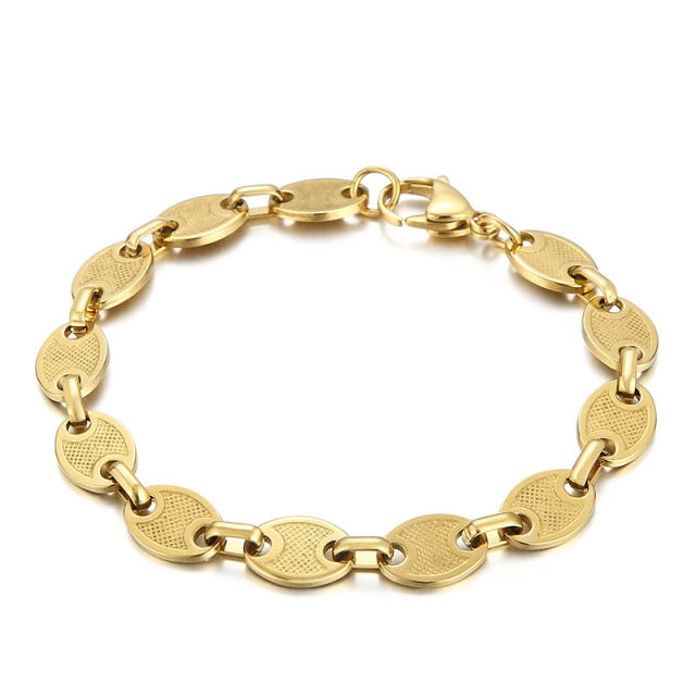 Chunky stainless steel bracelet