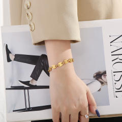 Chunky stainless steel bracelet