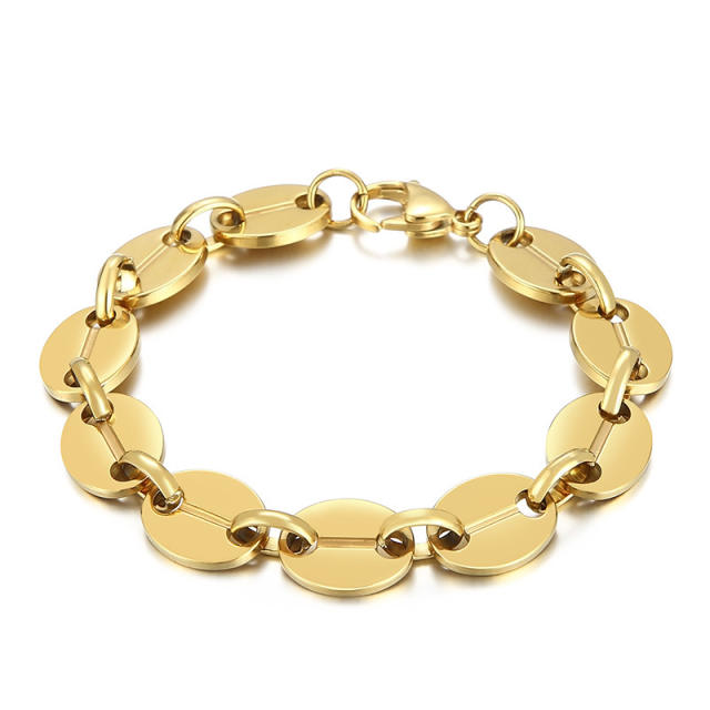 Chunky stainless steel bracelet