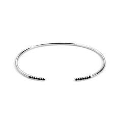 Concise real gold plated openning bangle