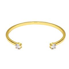 18K real gold plated elegant opening bangle