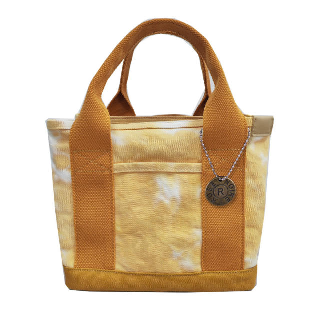 Korean plain color canvas tote bag