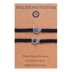 Evil eye hasma red string bracelet card bracelet