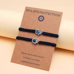 Evil eye hasma red string bracelet card bracelet