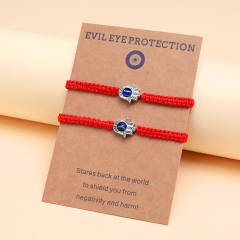 Evil eye hasma red string bracelet card bracelet
