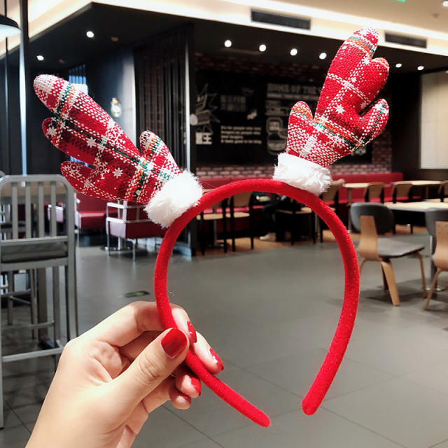 Red color sereis christmas season cute headband