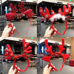 Red color sereis christmas season cute headband