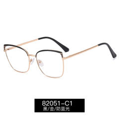 Vintage colorful metal rim blue light reading glasses