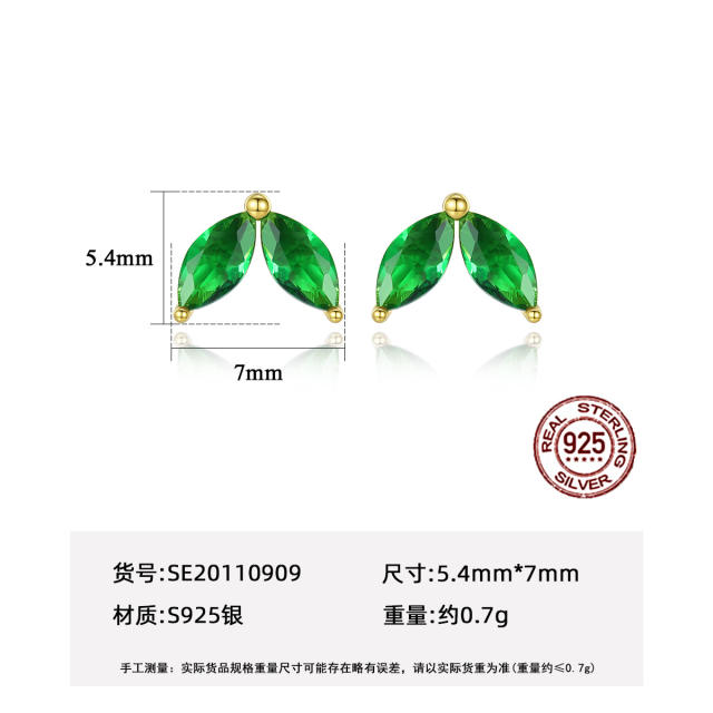 925 sterling silver mini size studs earrings
