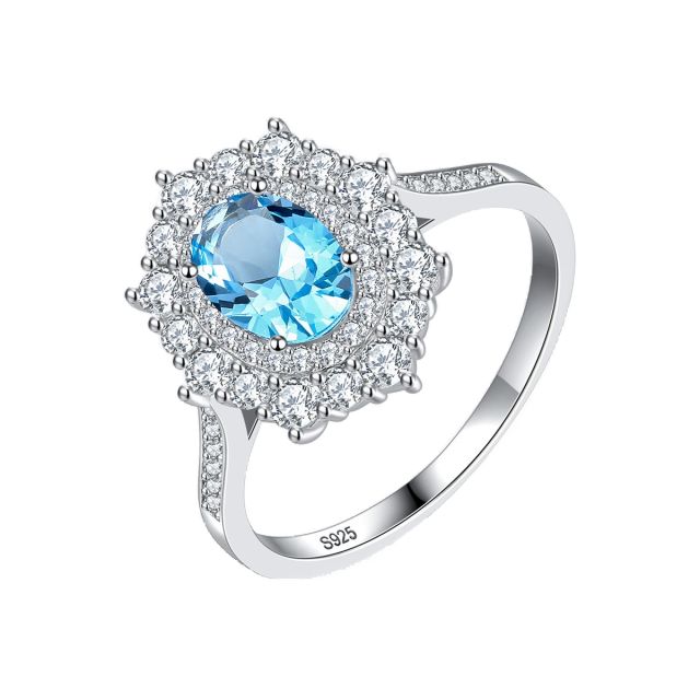 925 sterling silver sapphire rings wedding rings