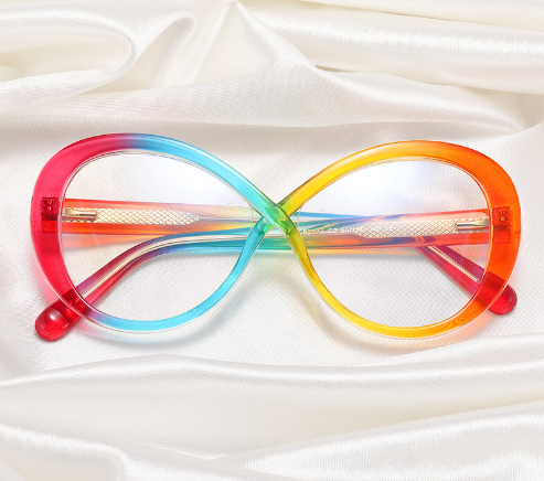 TR90 round shape colorful blue light reading glasses