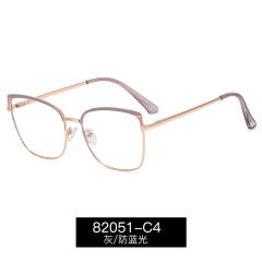 Vintage colorful metal rim blue light reading glasses