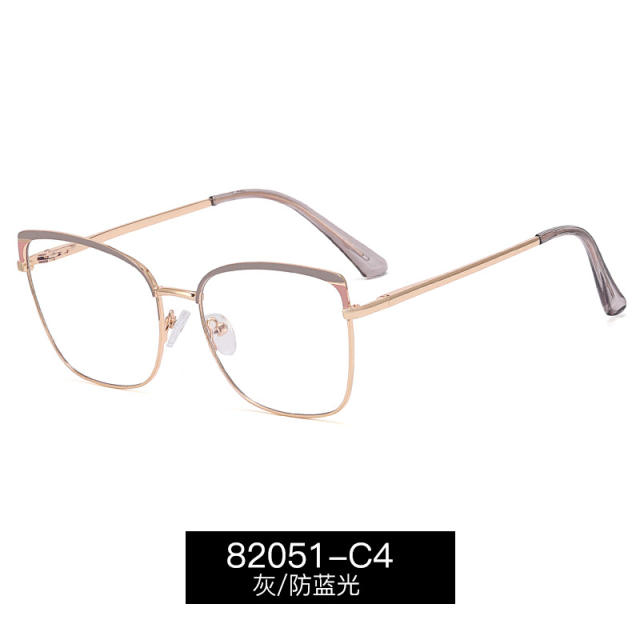 Vintage colorful metal rim blue light reading glasses