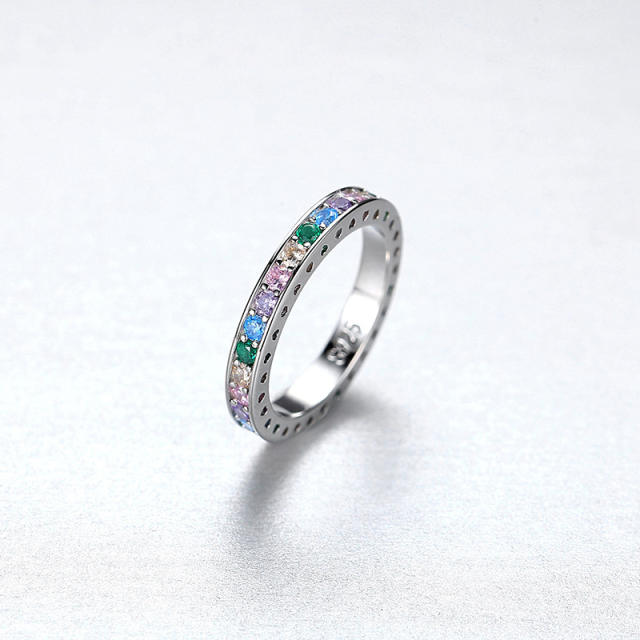 925 sterling silver color diamond rings
