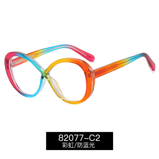 TR90 round shape colorful blue light reading glasses