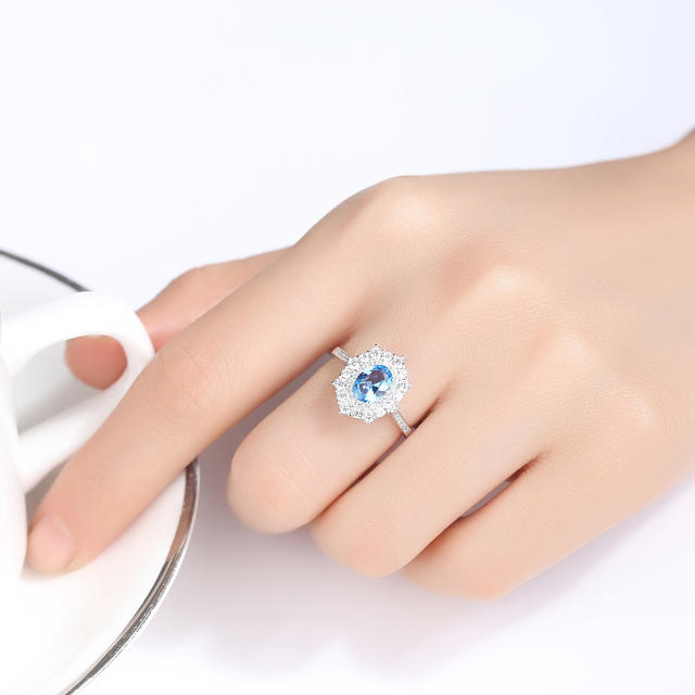 925 sterling silver sapphire rings wedding rings