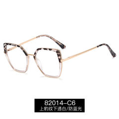 TR90 rim irregular shaped women blue light reading glasses