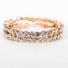 Personality diamond hoop earrings