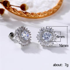 Luxury diamond studs earrings for wedding