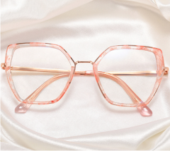 TR90 rim irregular shaped women blue light reading glasses