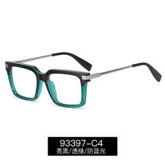 Occident fashion easy match blue light reading glasses