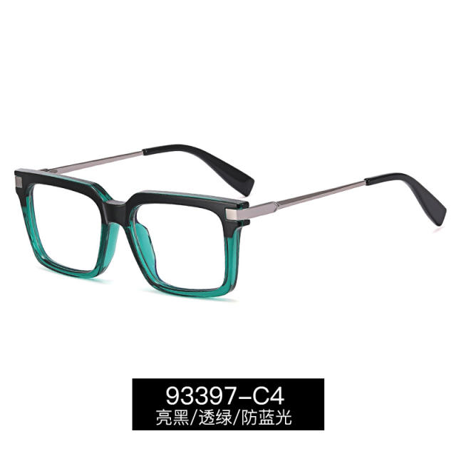 Occident fashion easy match blue light reading glasses