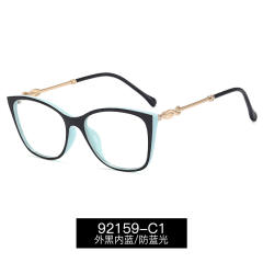 TR90 material rim cat eye shape blue light reading glasses
