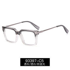 Occident fashion easy match blue light reading glasses
