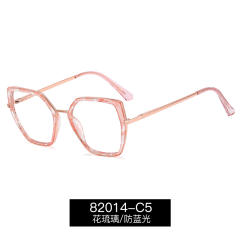 TR90 rim irregular shaped women blue light reading glasses