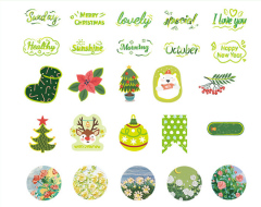 50pcs christmas stickers