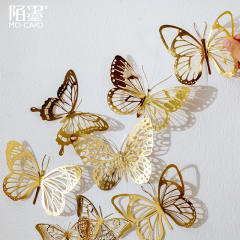 10pcs gold color stickers