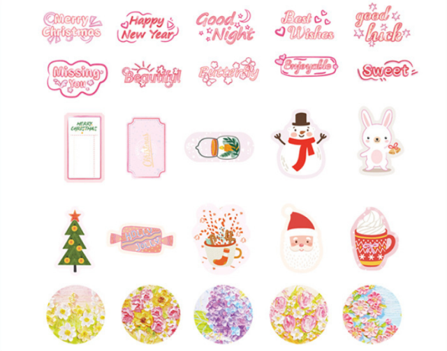50pcs christmas stickers