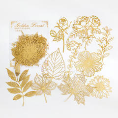 10pcs gold color stickers