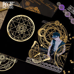 10pcs gold color stickers