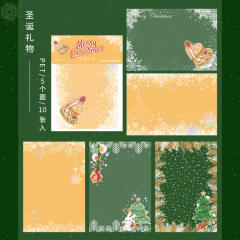 10pcs set christmas series stickers